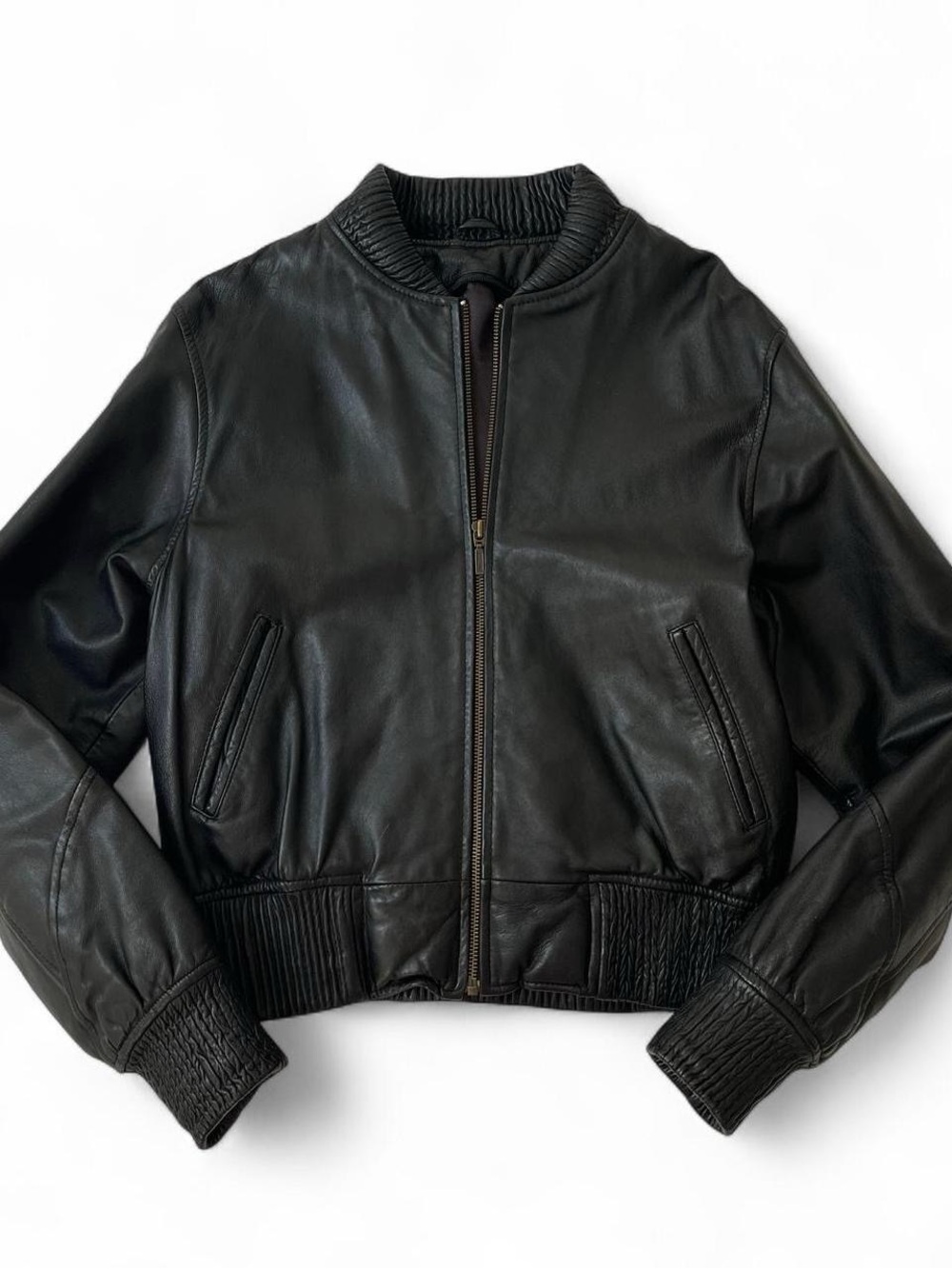 Leather Bomber Jacket